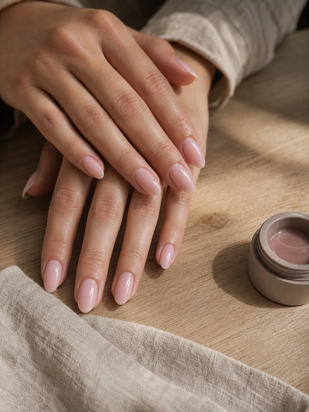 Milky BIAB at Polished Nail Studio