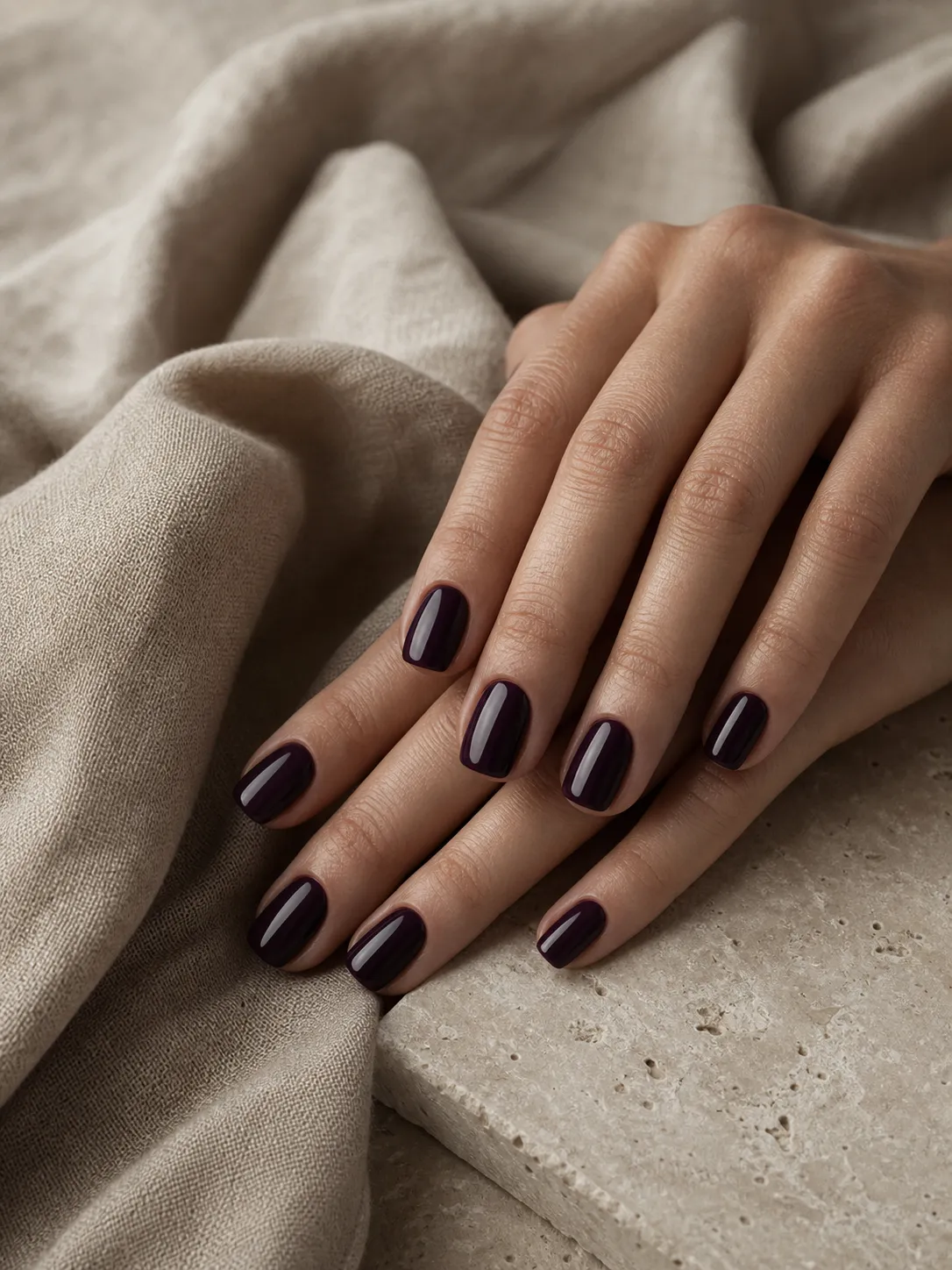 Deep Plum at Polished Nail Studio